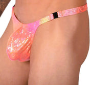 MEDIUM SMU Detachable Tanning Thong Pink/Yellow 33493 MX132