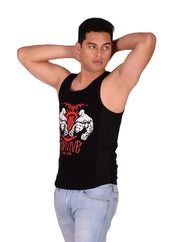 MEDIUM SMU Gym King Tank top Black and Red 33738 MX164