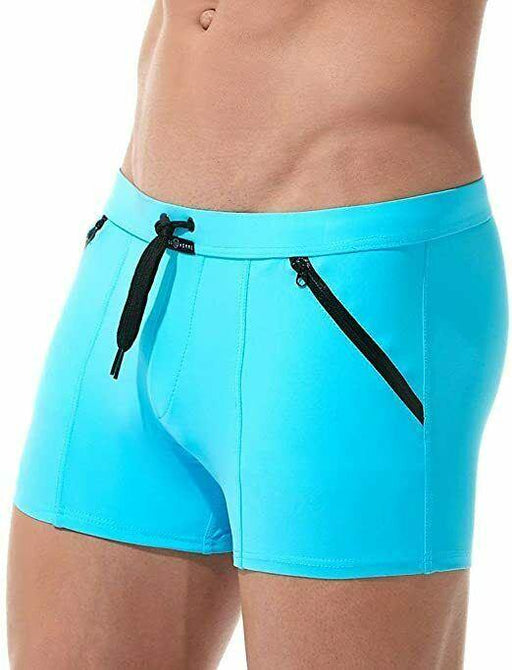 Medium Swim - short Gregg Homme Exotic Swim - Trunk Aqua 161205 139 - SexyMenUnderwear.com