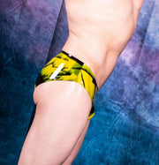 Mens Latex Briefs And TankTop Fetish Mens Rubber Suit Latex Suits Polymorphe YEL6