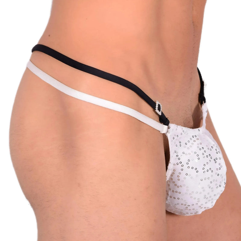 M/L SMU Sexy Pure White Party Thong 33546 MX131