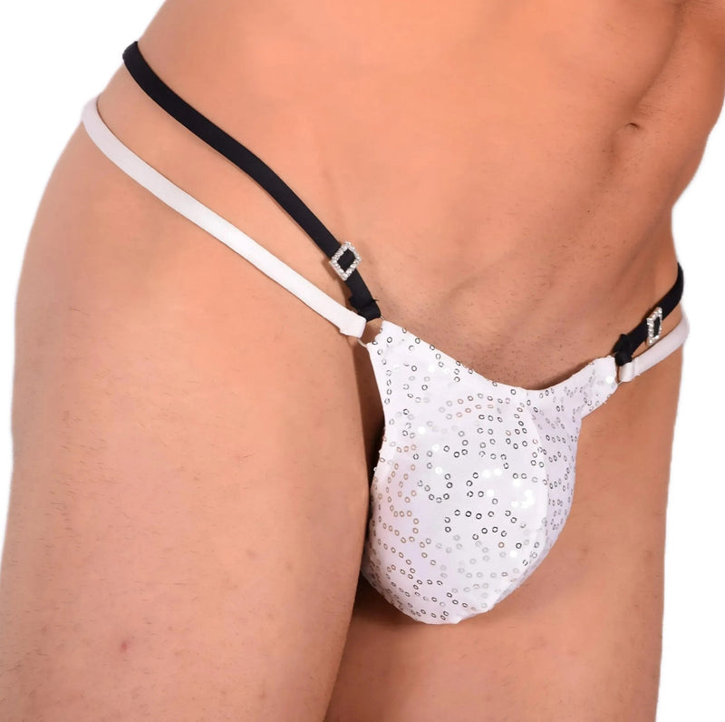 M/L SMU Sexy Pure White Party Thong 33546 MX135
