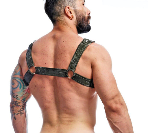 MOB DNGEON Classic Belt Harness Luxurious Faux Leather O/S Pure Camo DMBL13 52