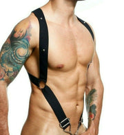 MOB DNGEON Cross back Elastic Harness O - Ring Black DMBL05 S082