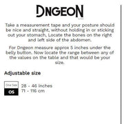 MOB DNGEON Cross Chain Harness Faux Leather Titanium Camo One - Size DMBL09 - 35