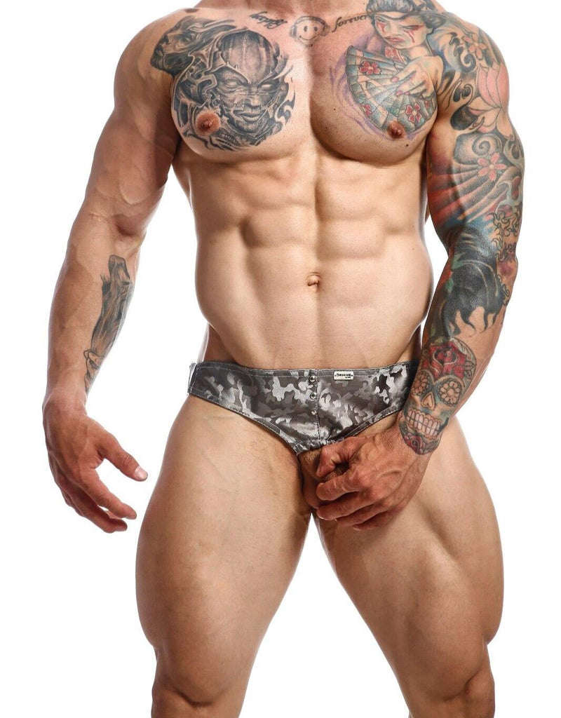 MOB DNGEON Jock Open Front With C - Ring Jockstrap Camouflage Titanium - Camo DMBL01 S071