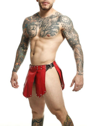 MOB DNGEON Skirt Eroticwear Mens Kilt Roman Skirts Fetish Red DMBL10 103