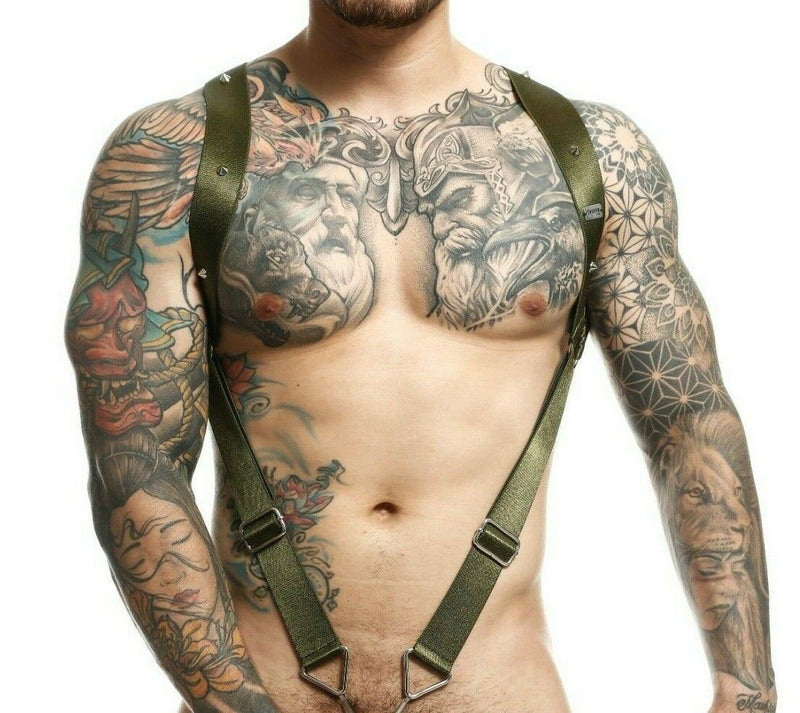 MOB DNGEON Straight Back Adjustable Harness O/S DMBL06 Army2