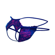 MOB Thongs Malebasics Open Lace Thong Royal Pink MBL495