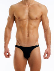 MODUS VIVENDI Antibacterial Low - Cut Briefs Contoured Pouch Black 15611 1922