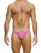 MODUS VIVENDI Bikini Brief Striped Crochet Low - Cut Briefs Pink 074132