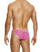 MODUS VIVENDI Bikini Brief Striped Crochet Low - Cut Briefs Pink 074133