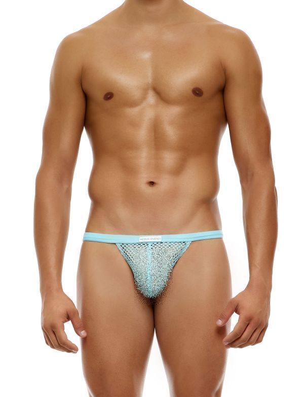 Modus Vivendi C Through T - String Perforated Semi - Transparent Light Blue 08017 B713