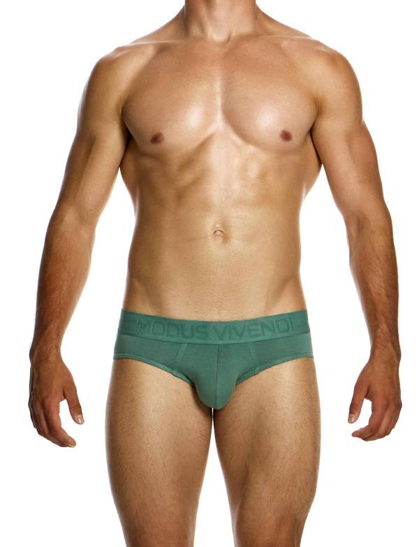 Modus Vivendi Classic Brief Bamboo Eco - Jacquard Briefs Khaki Green 13415 1843
