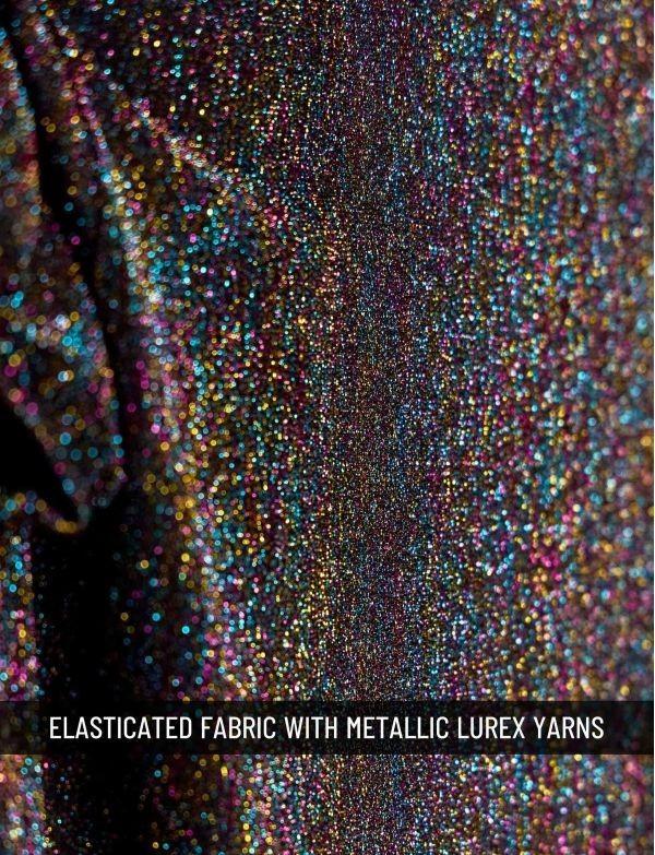 Modus Vivendi Delusion Tanktop Elastic Knitted Lurex Yarns Tank Top Black 025314