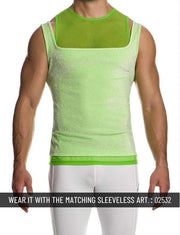 Modus Vivendi Delusion Tanktop Elastic Knitted Lurex Yarns Tank Top Neon 025314