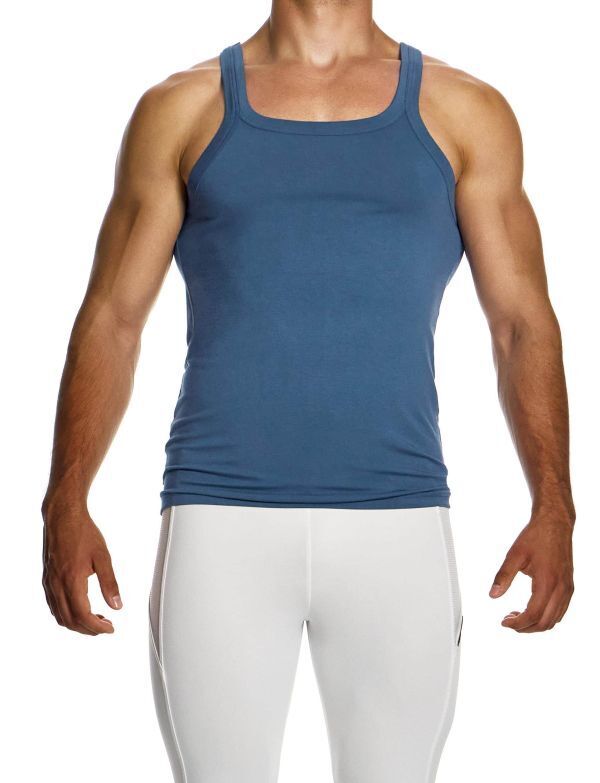 Modus Vivendi Eco - Bamboo Tank top Tight Fit Sleeveless Indigo 13431 B842