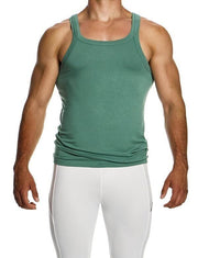 Modus Vivendi Eco Tank Bamboo Tanktop Tight Fit Sleeveless Khaki 13431 B843