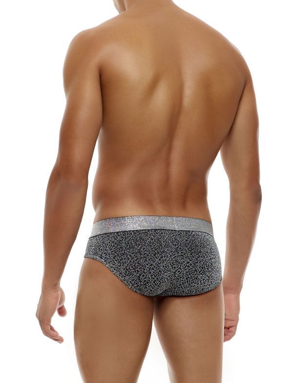 Modus Vivendi Exclusive Brief Extra Shiny Grey Lurex Yarns Waisband Silver 24214