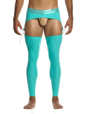 MODUS VIVENDI Garters Belt Brief Combo Reversible Organic Cotton Neon 04581 B986