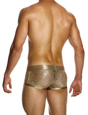 MODUS VIVENDI Harem Boxer Slim Fit Trunk Shiny Jacquards Sequins Gold 194213