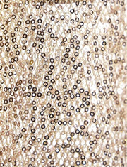 MODUS VIVENDI Harem Cardigan Polished Crop Top Boxy Fit Sequins Gold 19451 B584