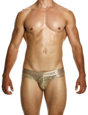 MODUS VIVENDI Harem Jockstrap Slim Fit Shiny Jacquards Sequins Gold Jock 194122