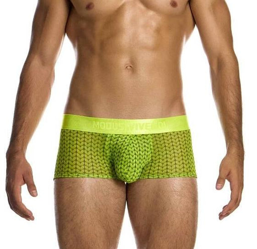 Modus Vivendi Illusion Boxer Stretch Jacquard Semi - Transparent Green 04521 B801