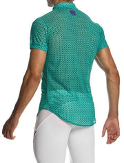 Modus Vivendi Illusion Shirt Muscle Fit Chemise Mesh Green Neon 04542 79a4