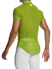 Modus Vivendi Illusion Shirt Muscle Fit Elasticated Mesh Chemise Green 04542 79a3
