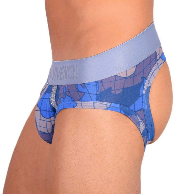 Modus Vivendi Jockstrap Backless Trapped BottomLess Camo Jock Blue 11014 61