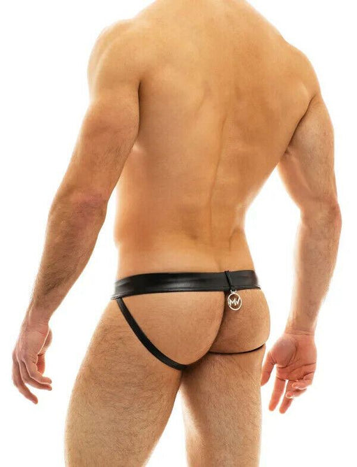 MODUS VIVENDI Jockstrap Faux Leather Jock Tight Fit Black 20511 652