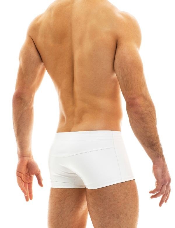 MODUS VIVENDI Leather Boxer Fillam Pelle Tight Fit White 20521 B633