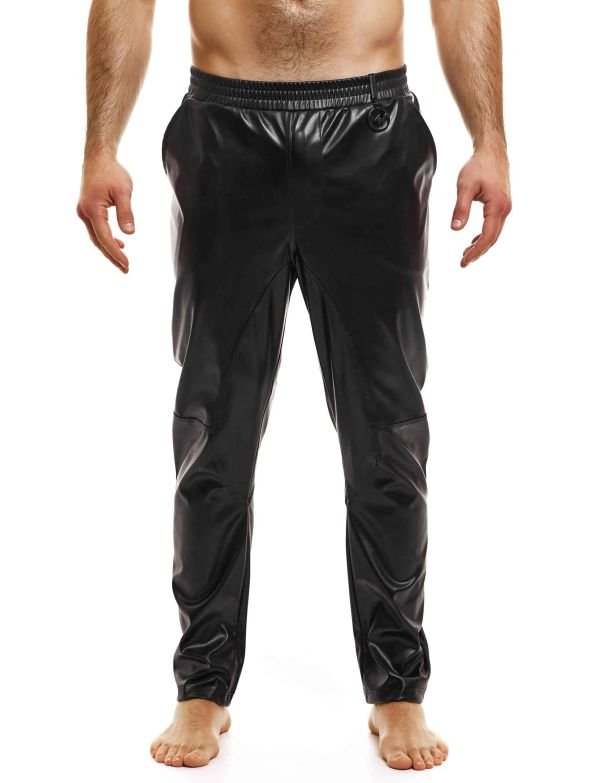 Modus Vivendi Leather Pants Carrot Fit Joggers Faux - Look Black 20563 B792