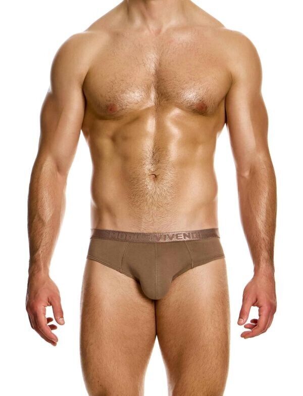 Modus Vivendi Low - Rise Antibacterial Classic Brief Contour Pouch Dark Skin 156142