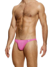 Modus Vivendi Plain Knit Low - Cut Brief Knitted Fabric in Pink 09411 B901