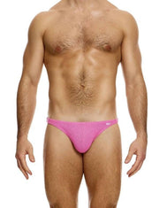 Modus Vivendi Plain Knit Low - Cut Brief Knitted Fabric in Pink 09411 B903