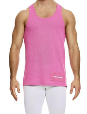 Modus Vivendi Plain Knit Tank Top Sleeveless Knitted in Pink 09431 B1003