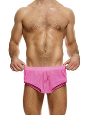 Modus Vivendi Plain Knitted Boxer Retro Style Trunks Pink 09421 B904