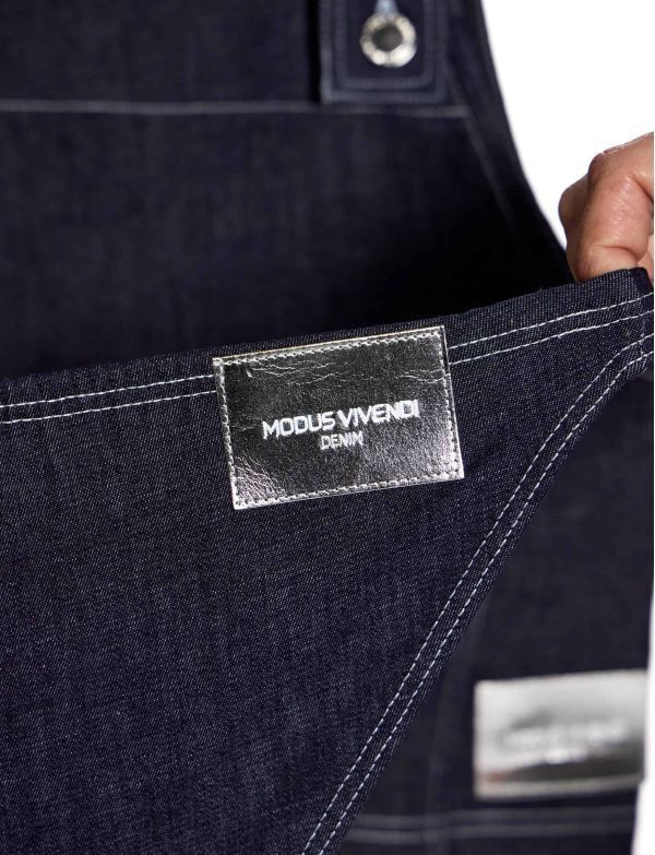 Modus Vivendi Raw Denim Low Retro Brief Two Nickel Snap Buttons 11413 464