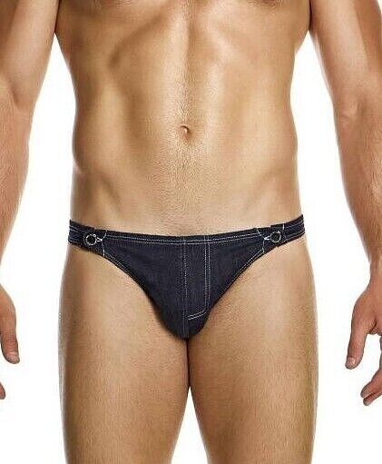 Modus Vivendi Raw Denim Low Retro Brief Two Nickel Snap Buttons 11413 461