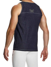 Modus Vivendi Raw Denim Tank Top Sleeveless Blue 11432 B442