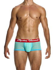 Modus Vivendi Retro Boxer Semitransparent Micro Fishnet Cotton in Mint 05521 1934
