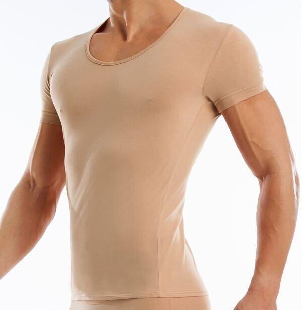 MODUS VIVENDI Shirt Antibacterial Pure Cotton T-Shirt Slim Fit in Skin 156412