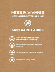 MODUS VIVENDI Shirt Antibacterial Pure Cotton T-Shirt Slim Fit in Skin 156414
