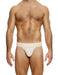 MODUS VIVENDI T - String Striped Crochet Thong Back V - Shape in Natural 074112