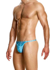 Modus Vivendi T - String Swim Thongs Roomy Pouch Origami Swimwear Blue FS2411 B441