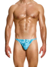 Modus Vivendi T - String Swim Thongs Roomy Pouch Origami Swimwear Blue FS2411 B442