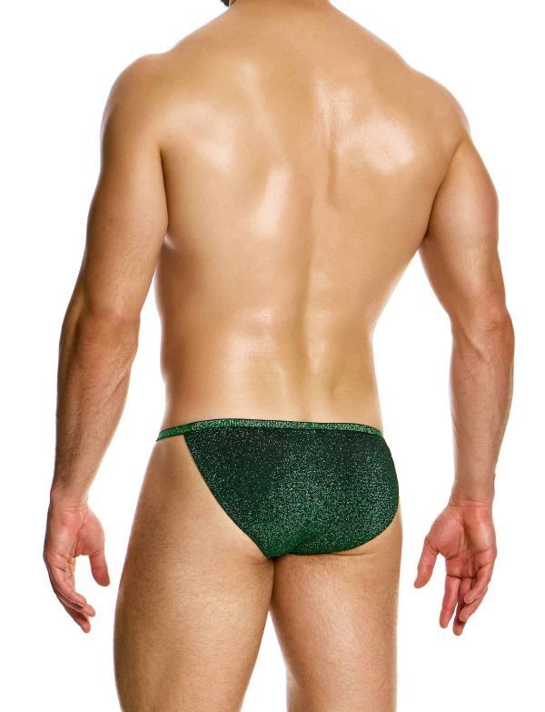 Modus Vivendi Tanga Brief Glitter Knitted Lurex Yarns Green Briefs 26313 B872