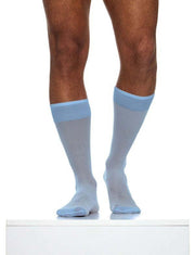 MODUS VIVENDI Transparent Nylon Socks Knee Length O/S Light Blue XS2424 B562